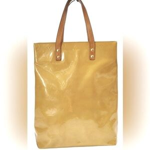 Louis Vuitton Tote Bag Beige Vernis. NOT faded!​ luxury vintage!​​